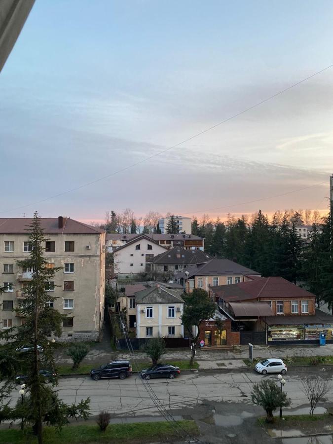 Большая Четырехкомнатная Квартира С Двумя Балконами У Моря В Центре Сухума,В Абхазии スフミ エクステリア 写真